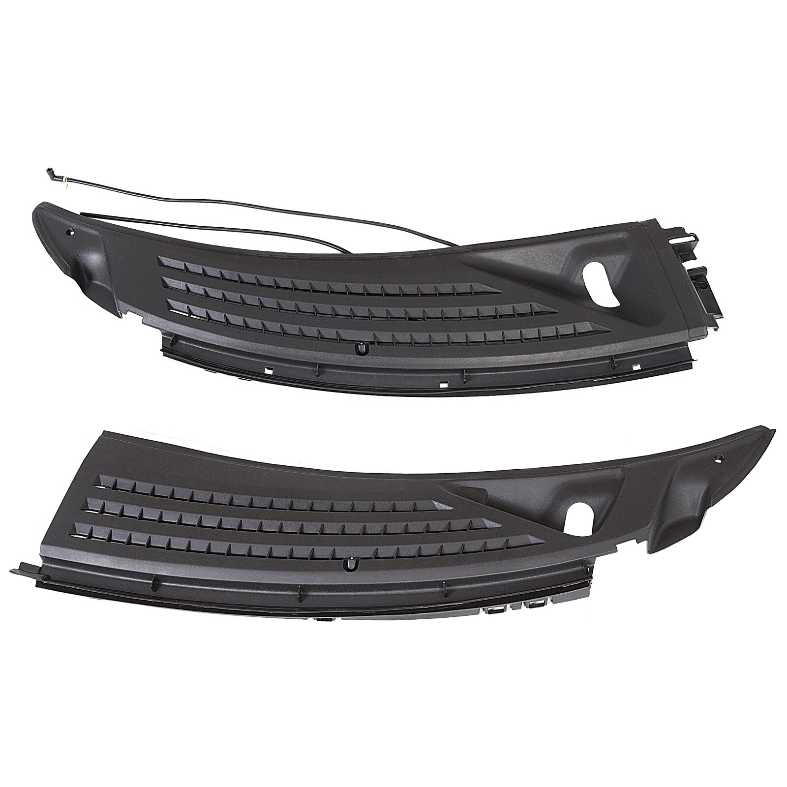 For 09-14 Ford F150 Windshield Wiper Cowl Panel Grille Set w/ Seals Right & Left