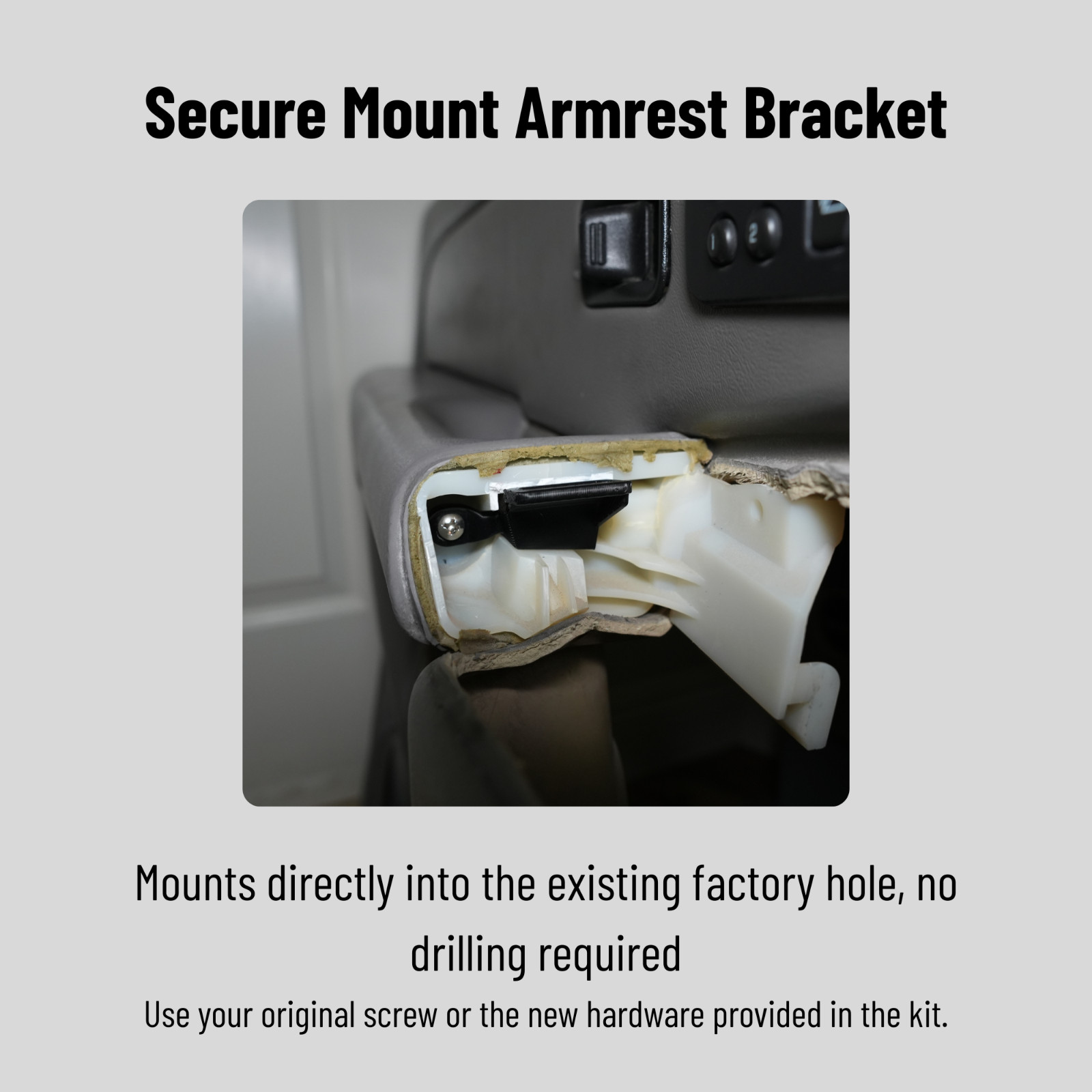 Bolt On Door Armrest Switch Repair Kit for 03-07 Silverado, Sierra, Tahoe, Yukon