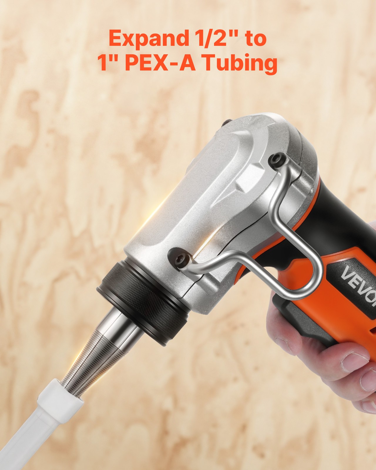 VEVOR Cordless Electric Tube Expander 20V Max for 1/2" 3/4" & 1" PEX-A Pipes