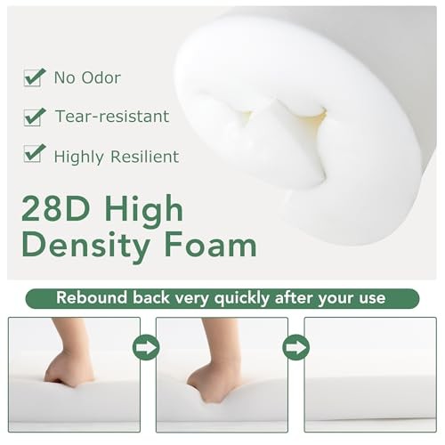 Outdoor Bench Cushion: Waterproof and Fade Resistant Patio 42x18x3 Inch Navy