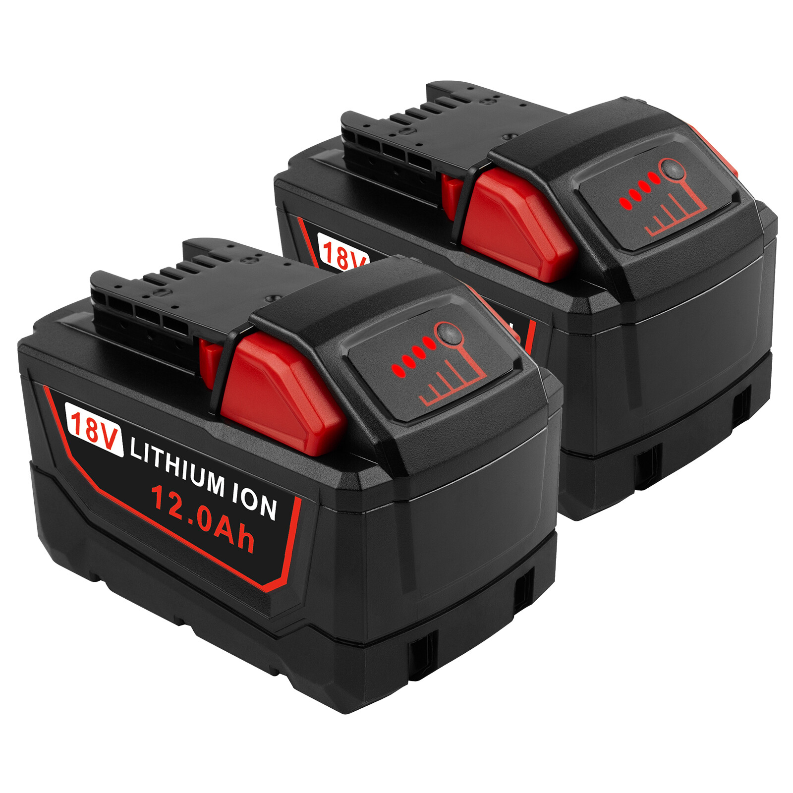 2PACK 12.0Ah For Milwaukee For M18 18V Extended Capacity Battery 48-11-1860 NEW