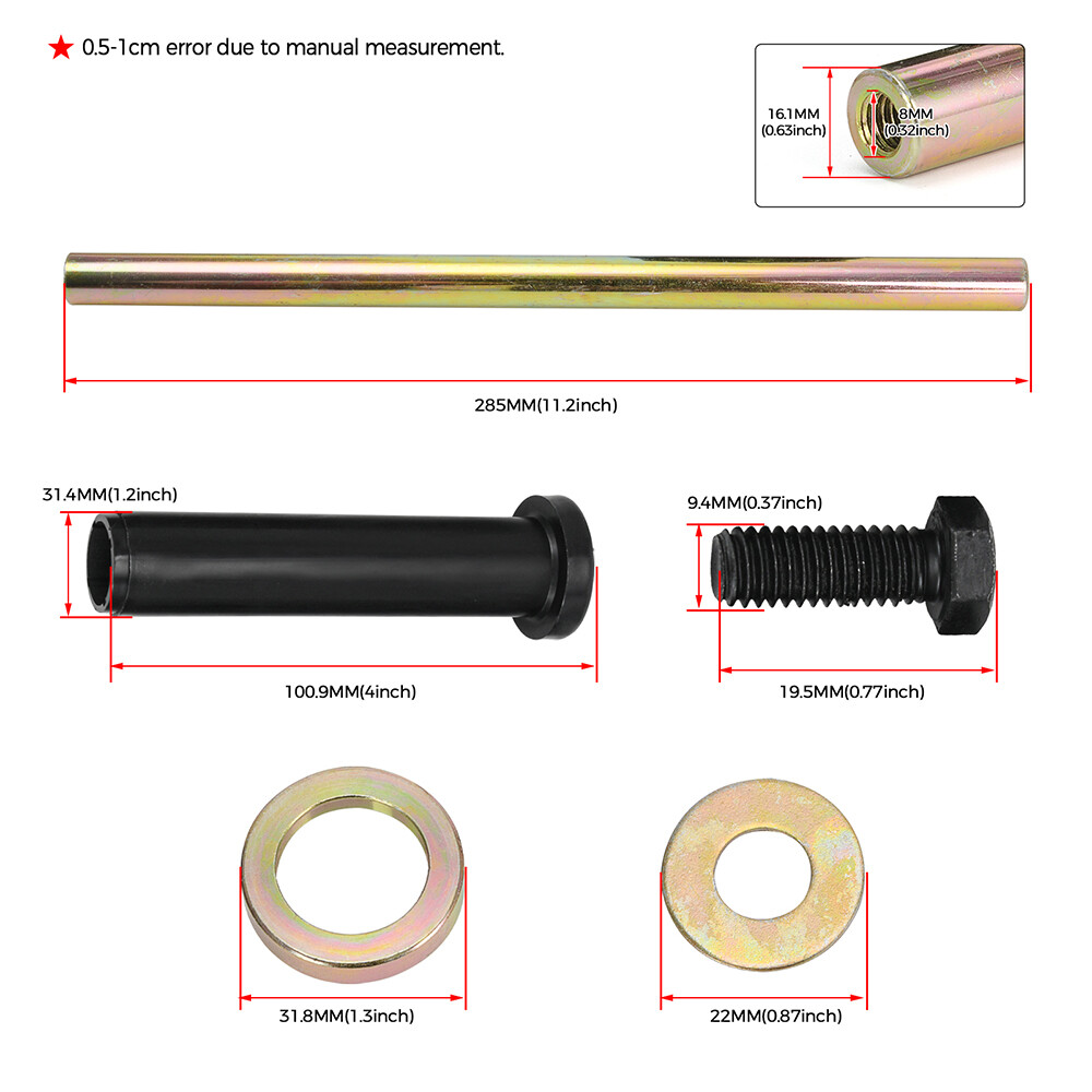 2x Front Lower A-ARM Bushing Shaft Kit For Polaris Sportsman 400 500 600 700 800