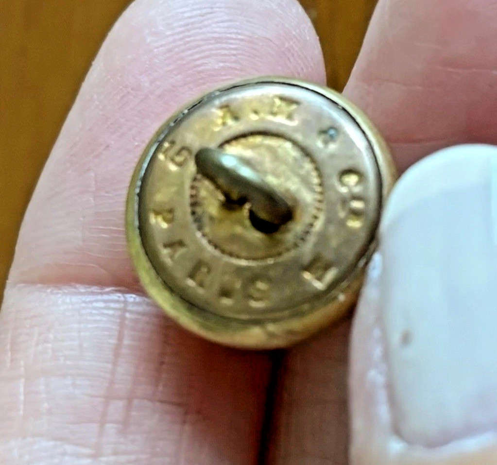 Vintage Swiss Artillery Regiment Brass Uniform Button