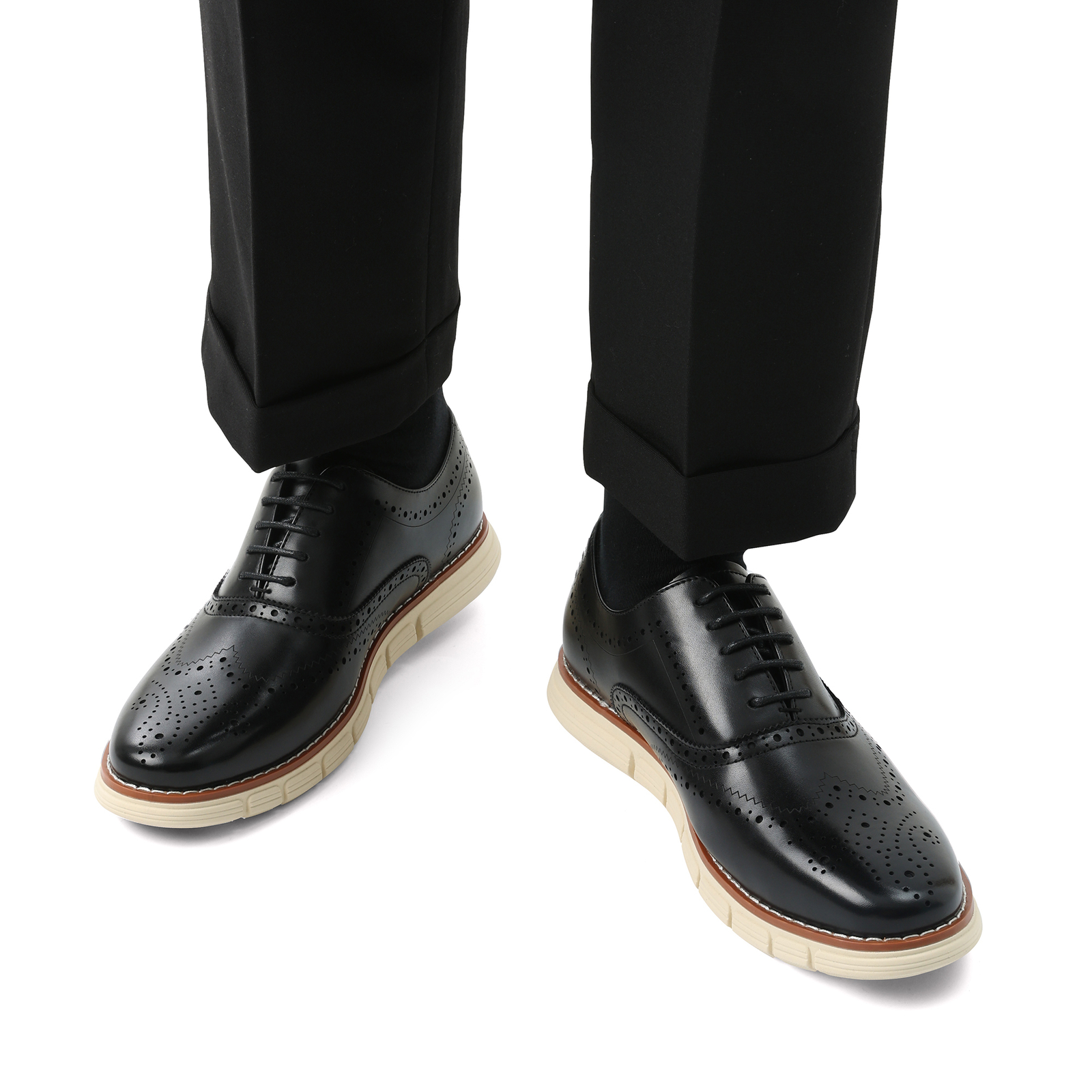 Bruno Marc Men's Crossflex Dress Sneakers Casual Oxford Formal Shoe Arch Support