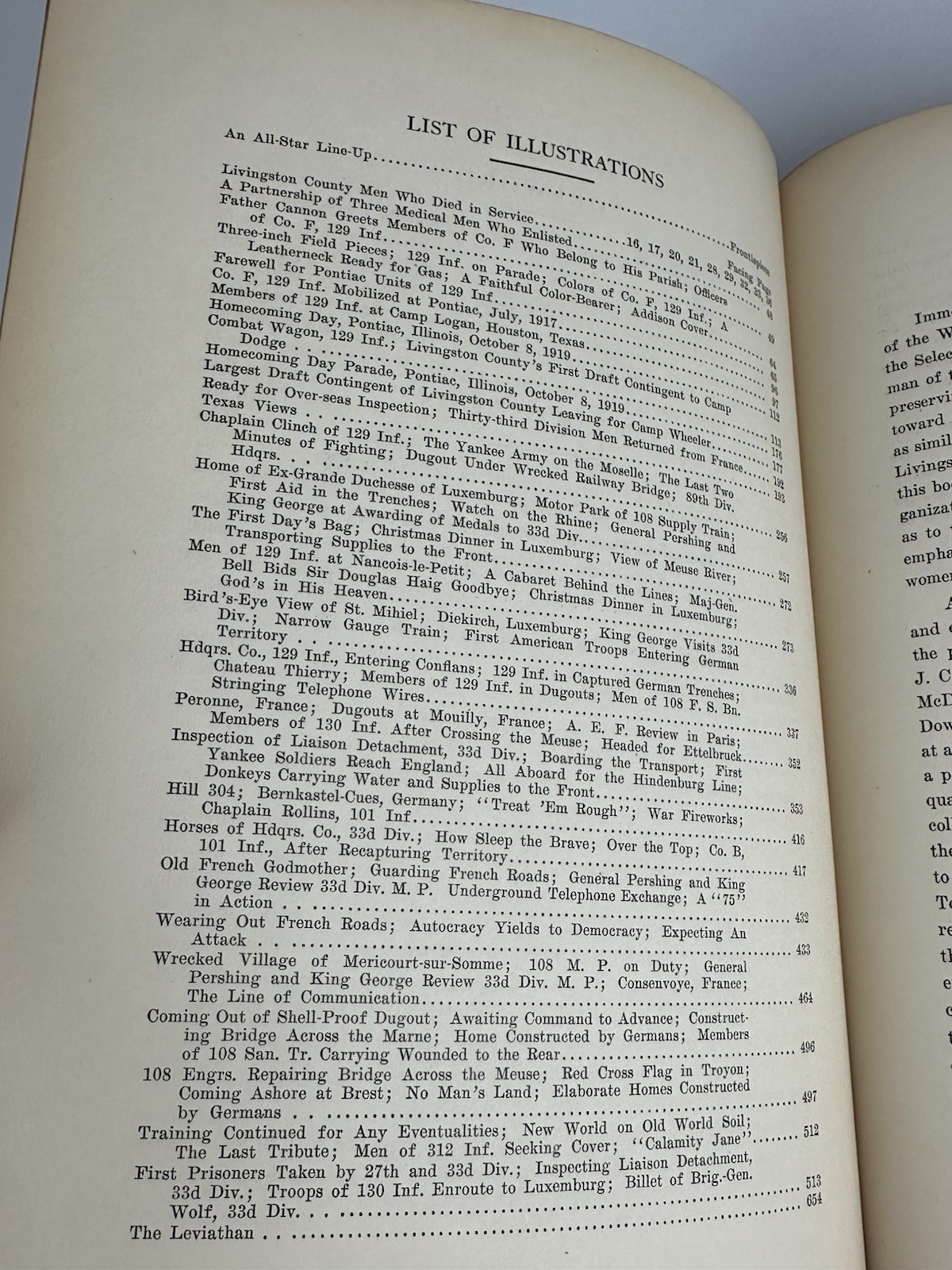 Livingston County Illinois Pontiac Fairbury Streator Cornell IL WWI History Book
