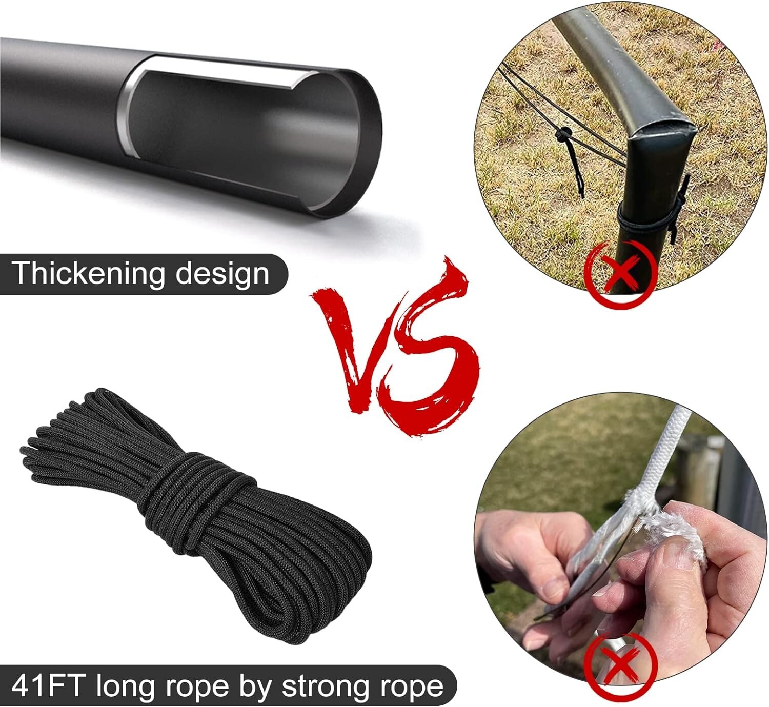 Flag Pole Kit Extra Thick Heavy Duty Aluminum Flagpole Outsides 25 FT