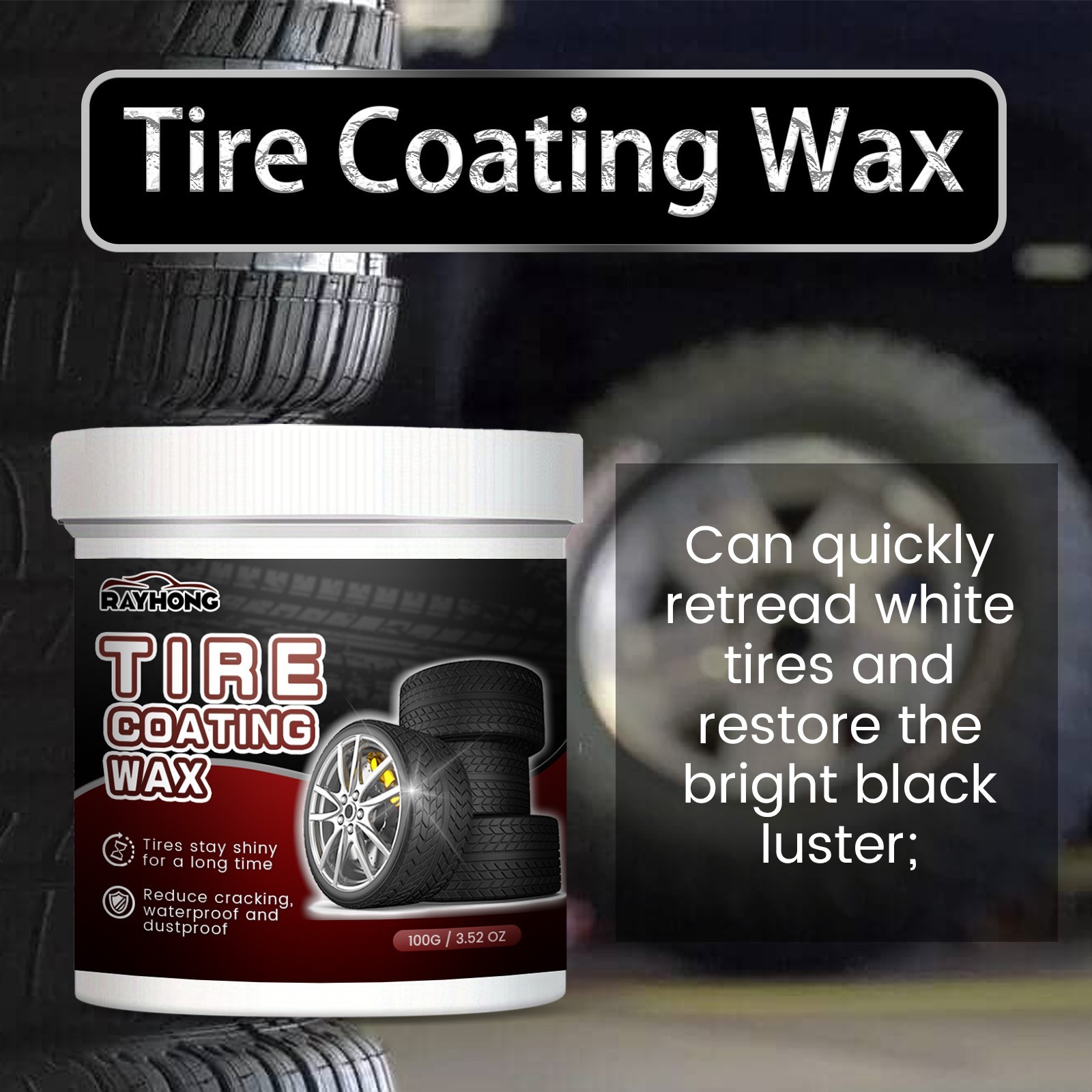 Car Tire Cleaner Tire Shine Rubber Protection & Restorer
