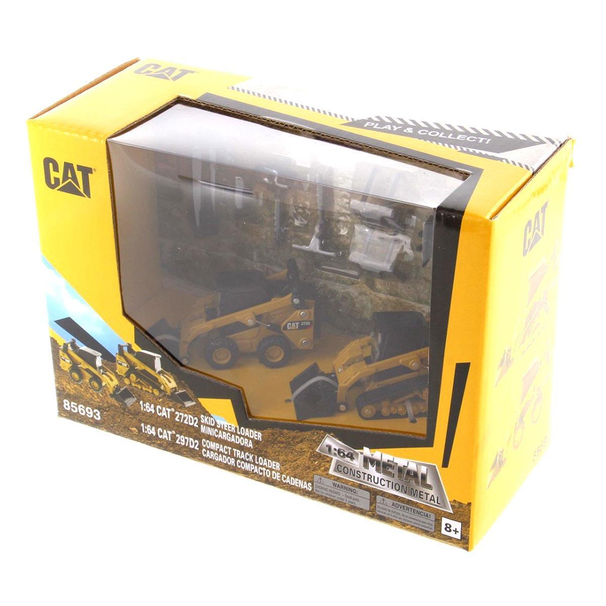 1/64 Caterpillar 272D2 Skid Steer Loader and 297D2 Compact Track Loader 85693