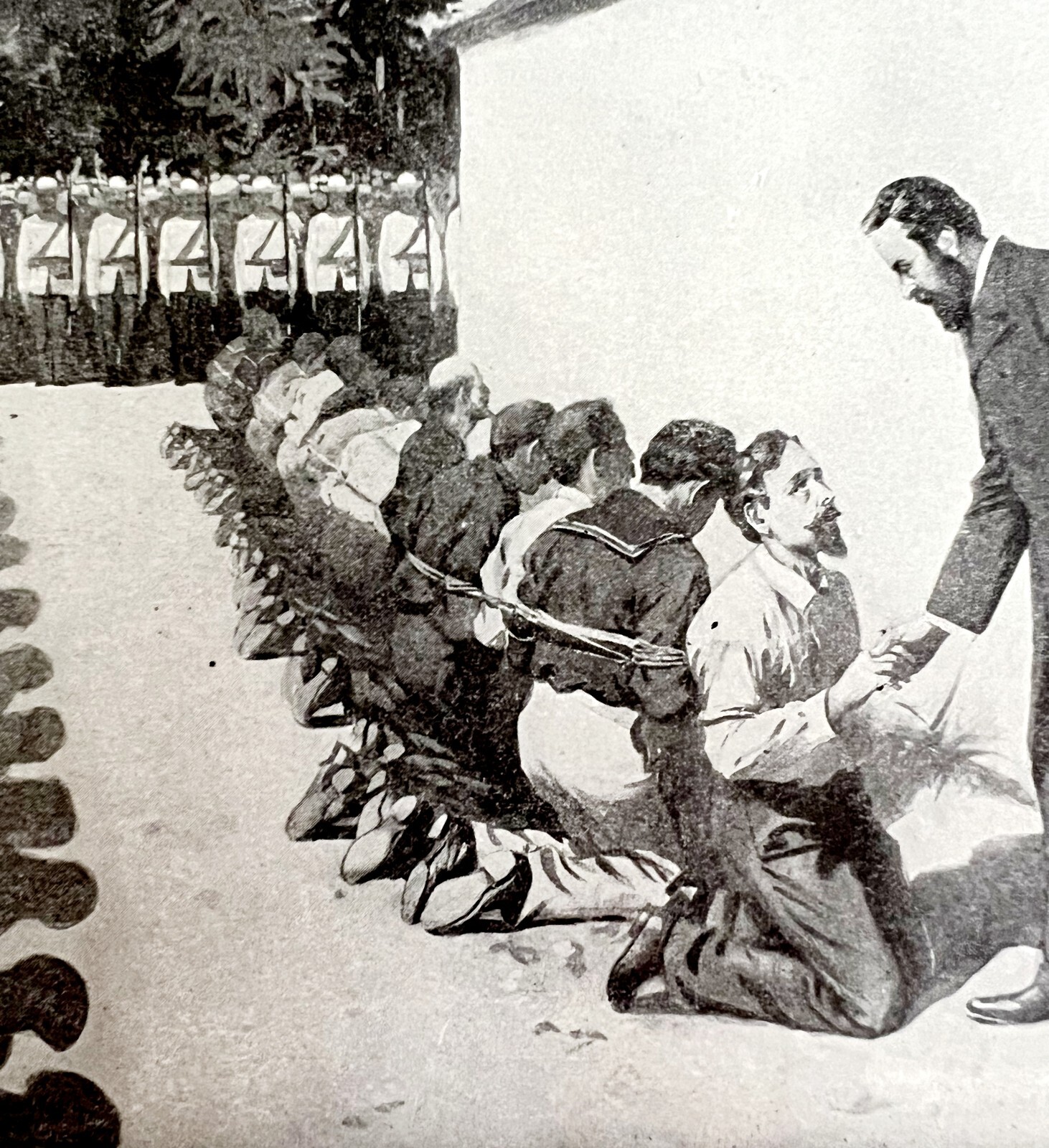 Captain Fry Says Goodbye Before Virginius Execution 1899 Victorian Print DWV7C