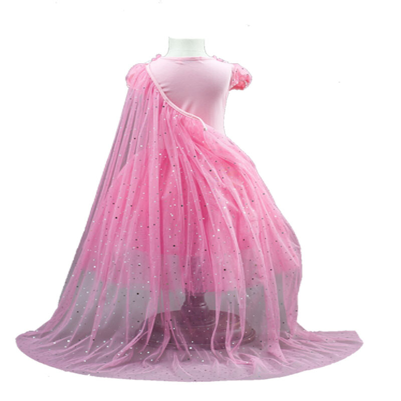 Toddler Princess Elsa Anna Frozen Role Cosplay Dress up Costume Dress for Girls