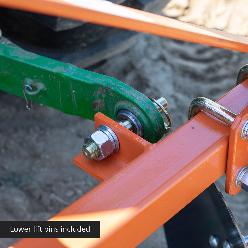 Titan Attachments Orange 48" Adjustable Disc Bedder, Category 1, 3 Point QH1