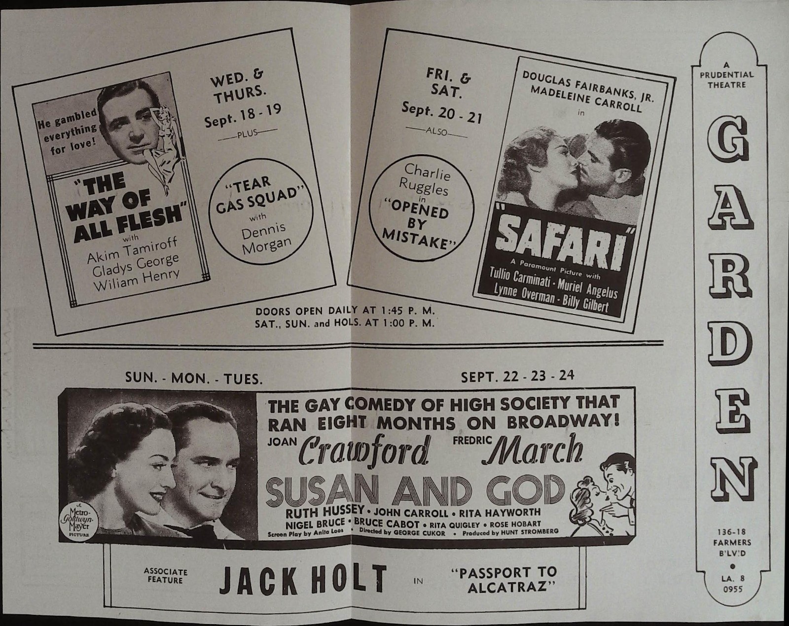 The Mortal Storm Local Theater Herald 1940 James Stewart, Margaret Sullivan!