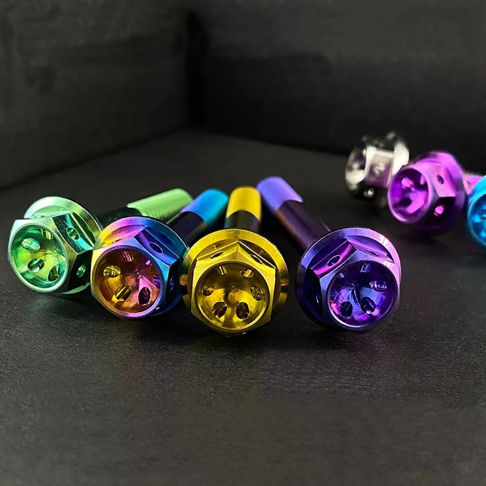 M10 X1.25mm/1.5mm Titanium Bolt Hex Flange Screw 20 25 30 35 40 50 55 70 80 90mm