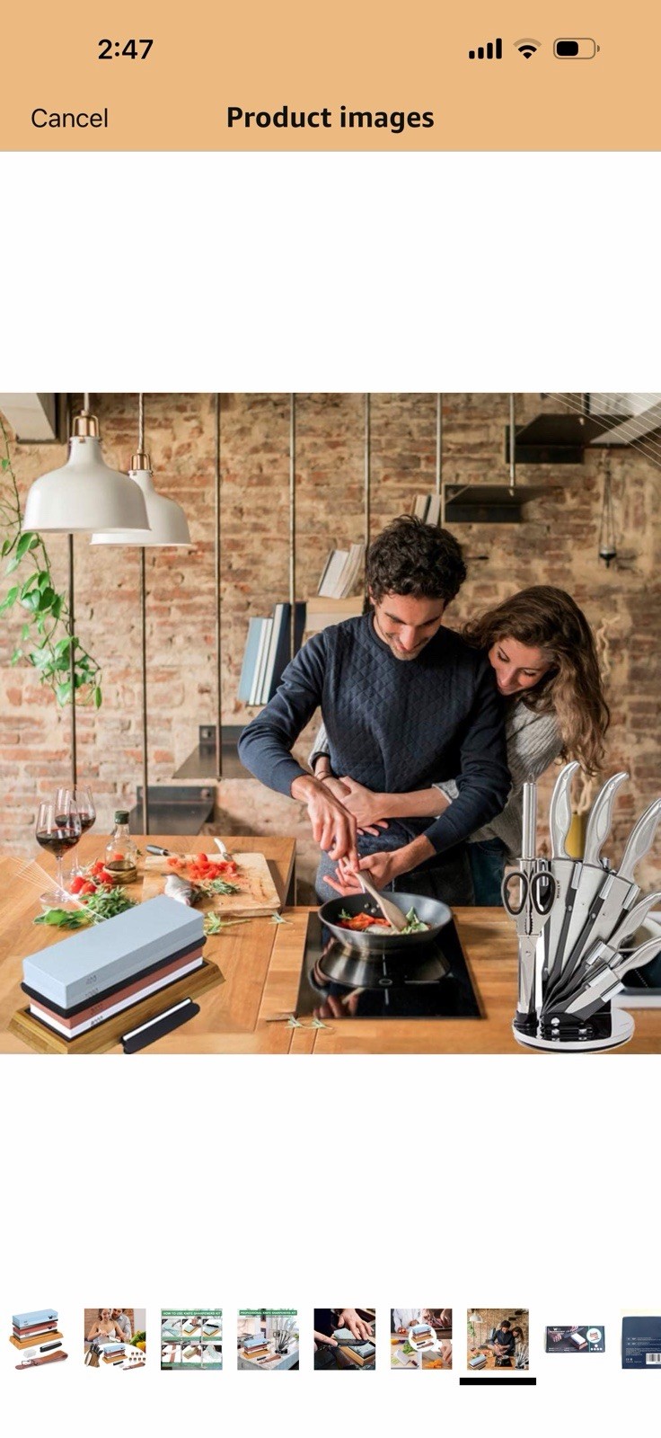 Knife Sharpening Stone Set, Professional 4 Side Grit 400/1000 3000/8000 Premi