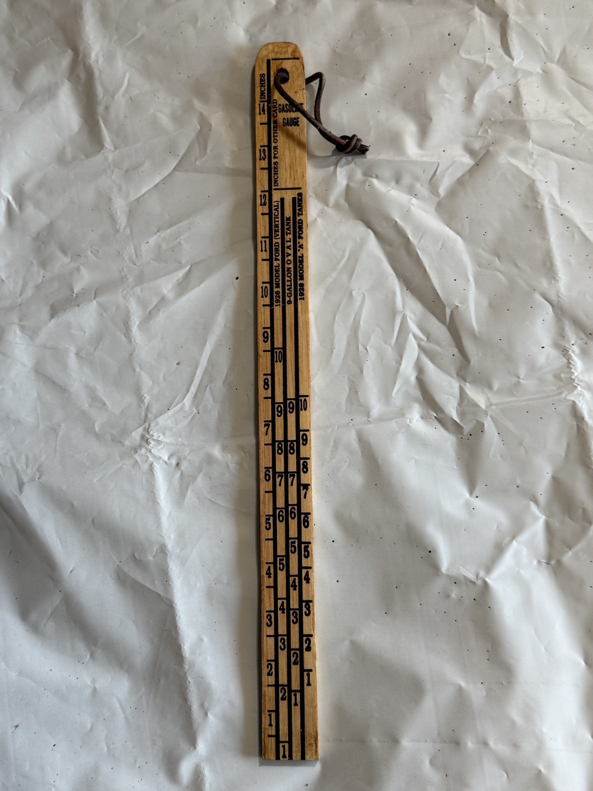 Ford Wooden Gasoline Gauge - Gas - 1926 Model T - Measuring Stick - Dipstick