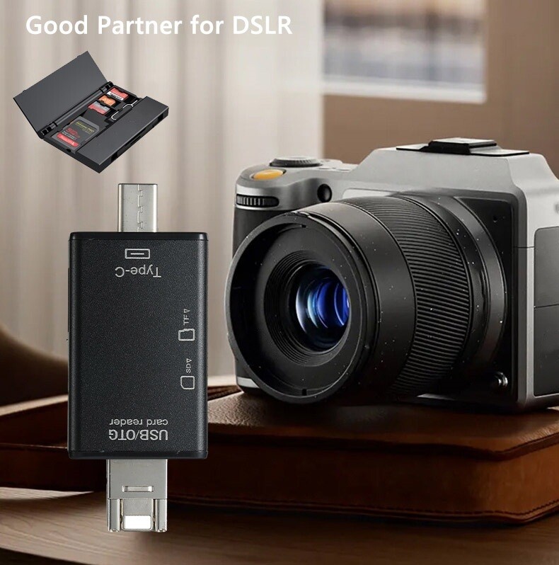 Card Reader USB 3.0 Type C Micro SD TF OTG Smart Memory Adapter Laptop Computer