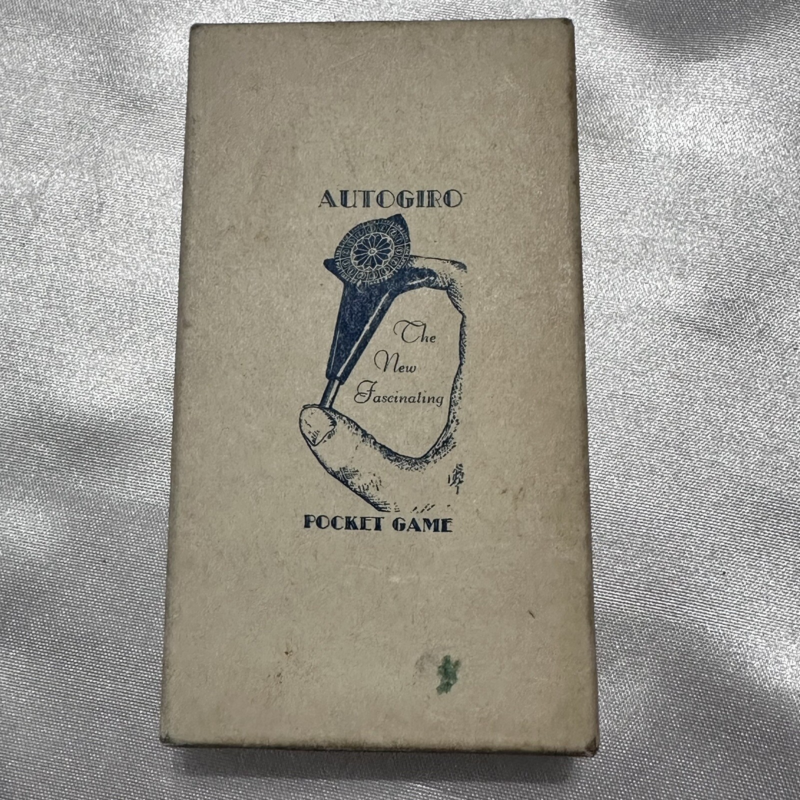 Rare Autogiro Pocket Roulette Spinning Wheel Gambling Bakelite w/ Original Box