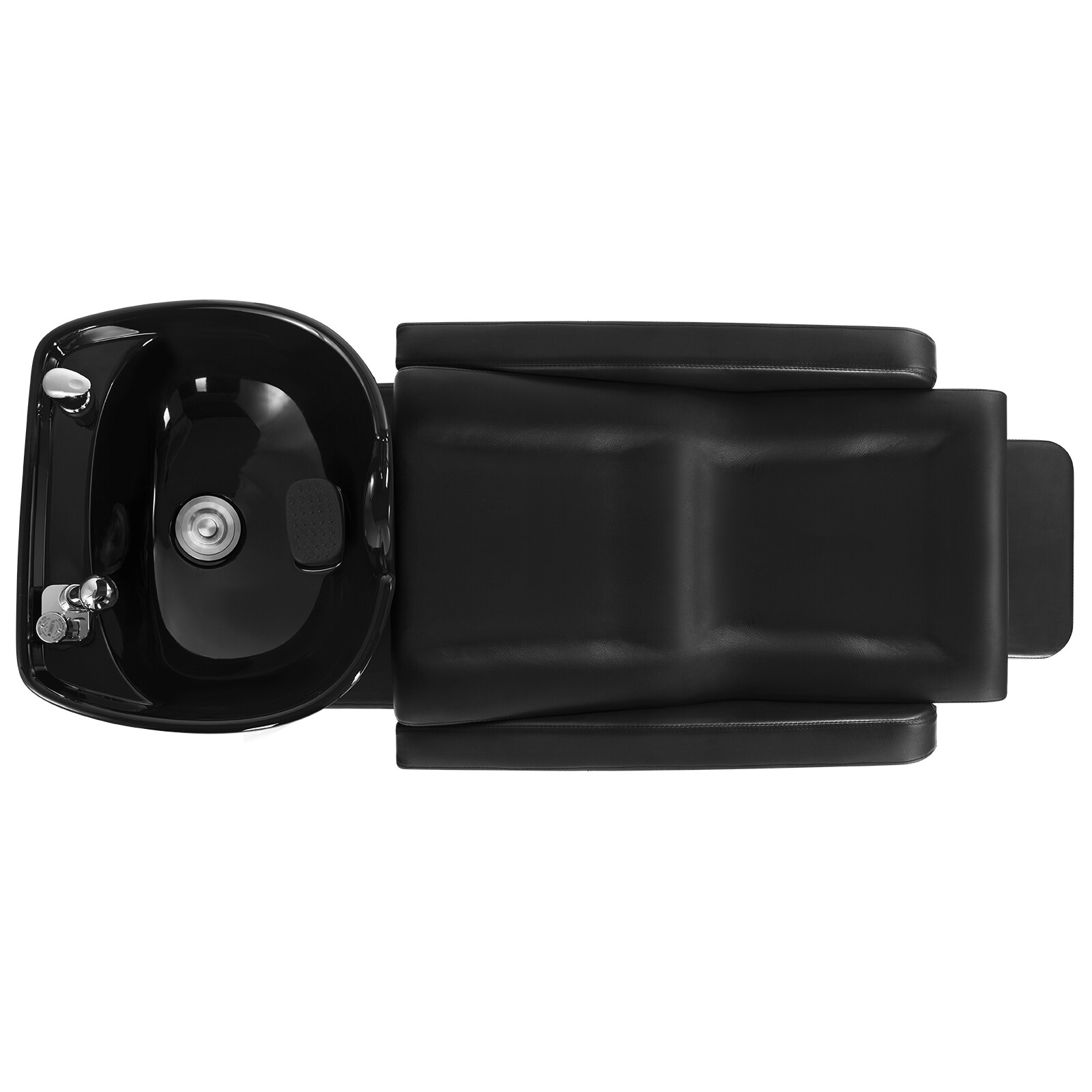 Backwash Unit Ceramic Bowl Sink Barber Chair Shampoo Salon Spa Beauty w/Footrest