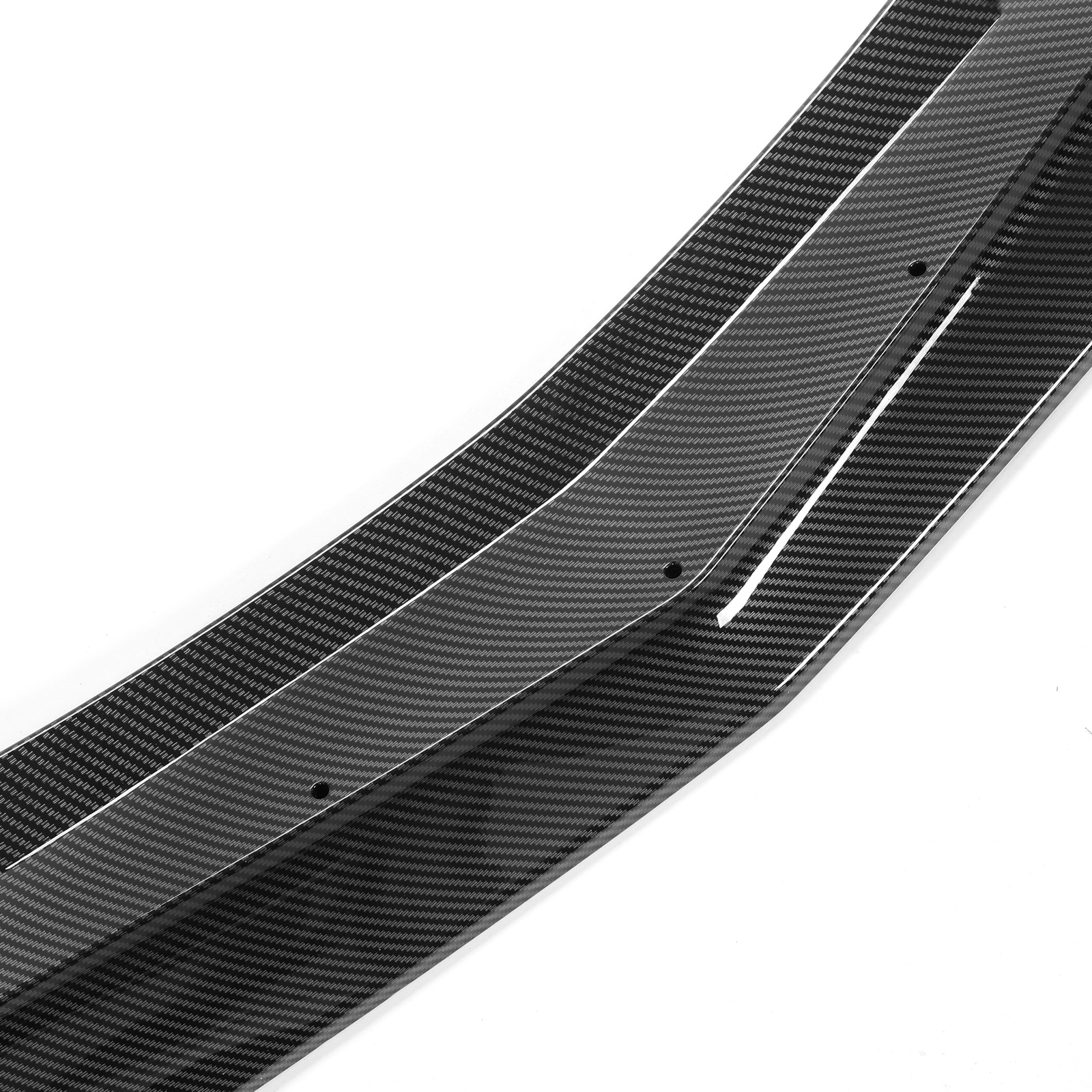 HECASA For 05-13 Corvette C6 Base Front Lip Splitter ZR1 Style Carbon Fiber Look