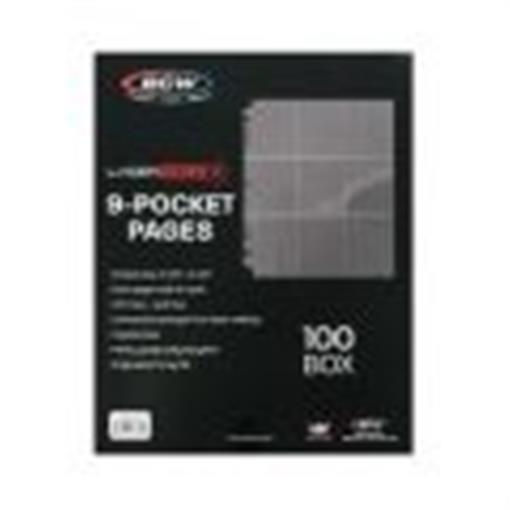 Box of 100 BCW LaserWeld 9-Pocket Baseball / Trading Card Album Pages