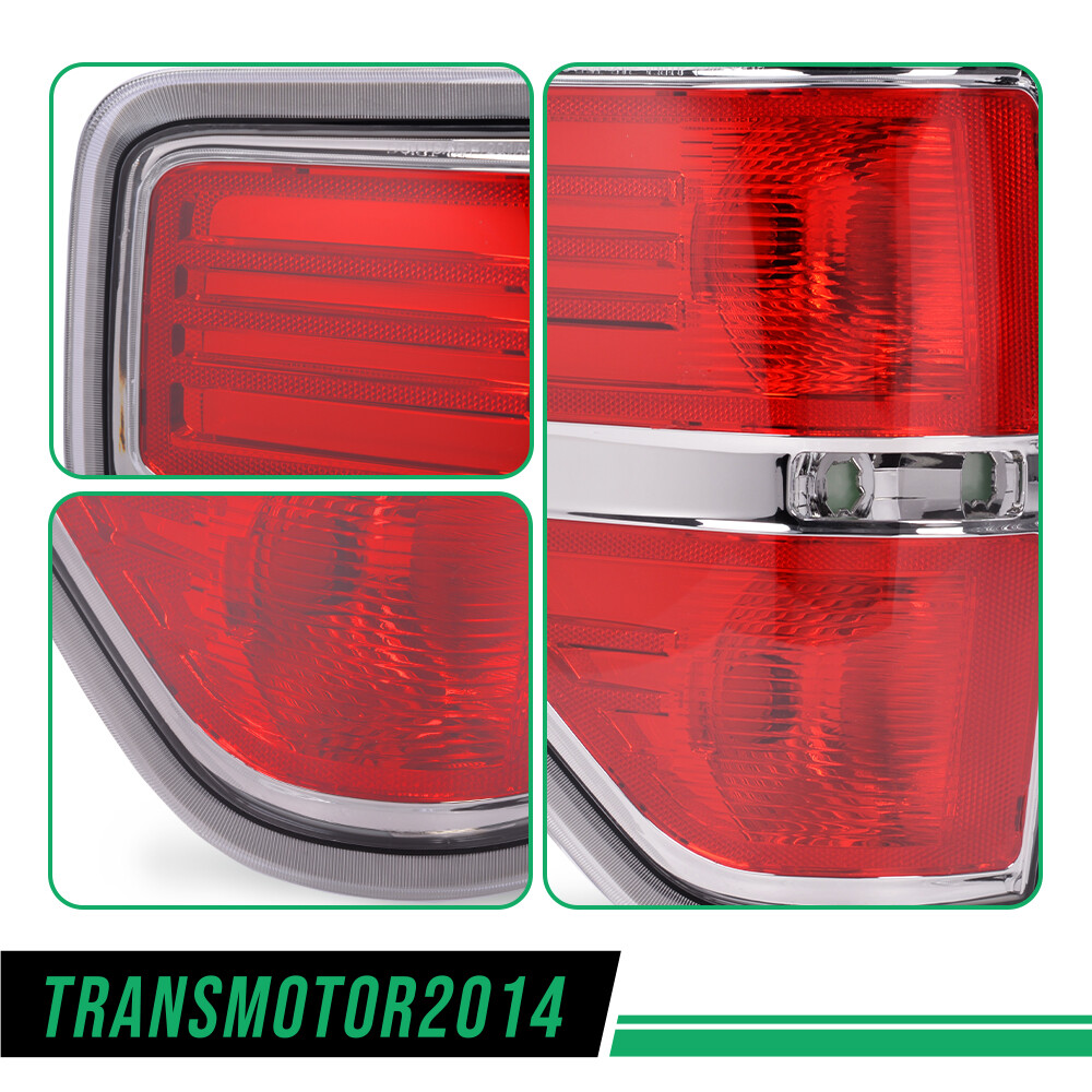 FIT FOR 2009-2014 FORD F-150 PICKUP REAR TAIL LIGHTS BRAKE LAMPS LEFT & RIGHT