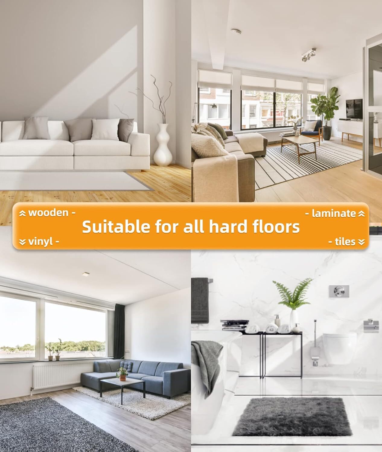 Home Techpro 12 PCS Gripper for Rug Hardwood Floors, Double Sided...