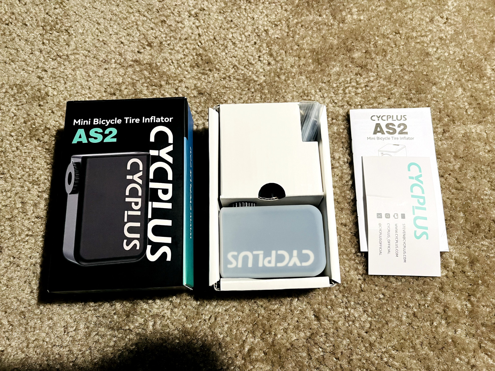 CYCPLUS AS2 Electric Bike Tire Pump 100PSI Mini Air Inflator Portable