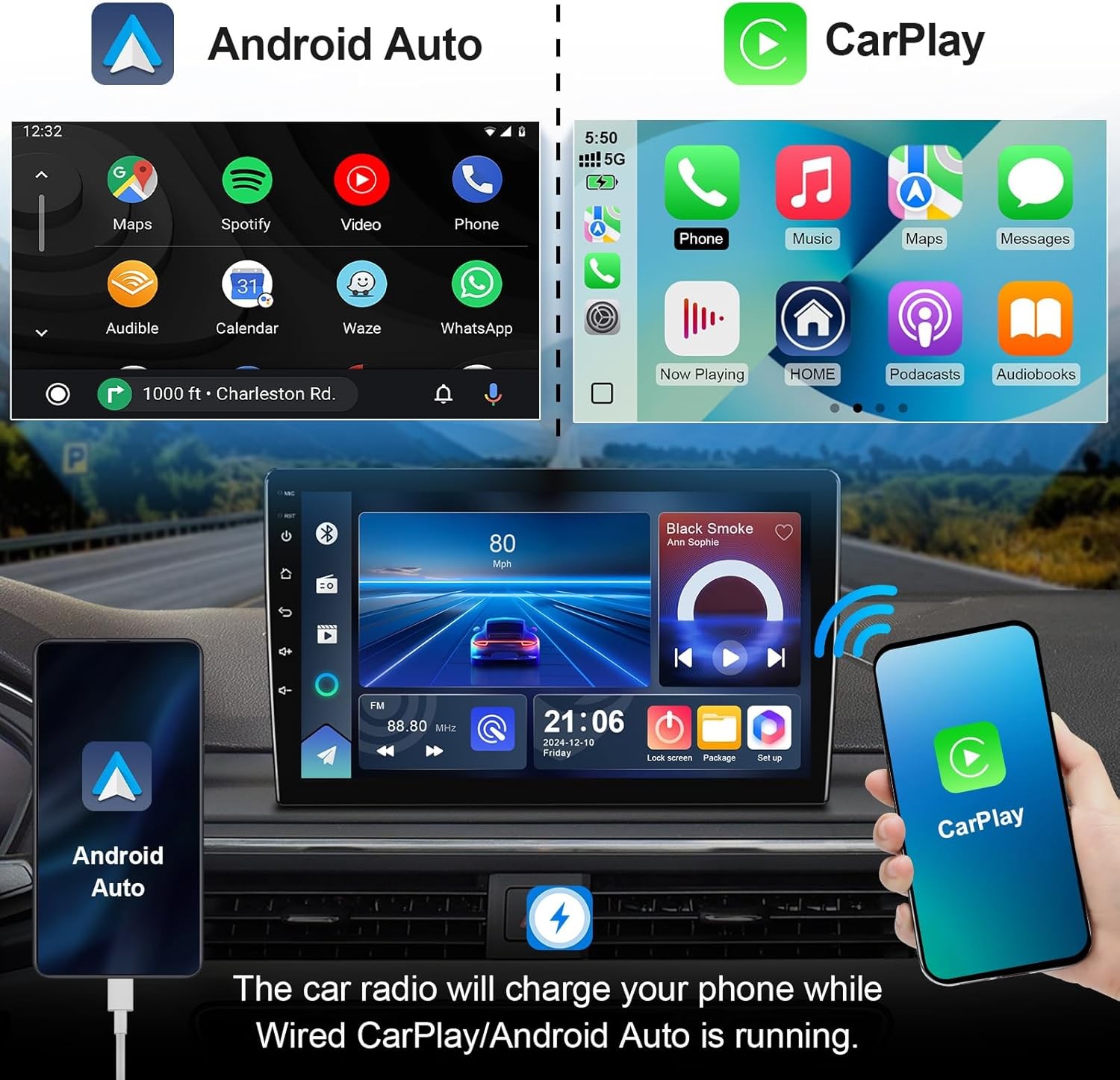 For Ford Fusion 2013-2016 Carplay Stereo Radio 9" Android15 32G GPS Nav WIFI SWC