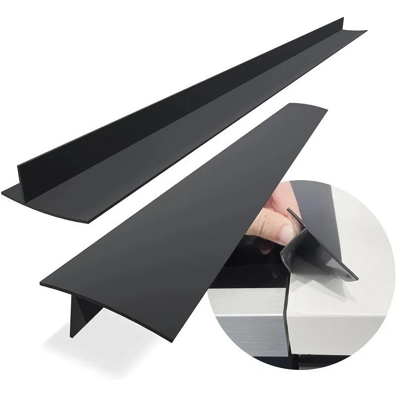 (2 Pack) 21 Inch Silicone Stove Gap Filler Kitchen Counter Top Gap Cover