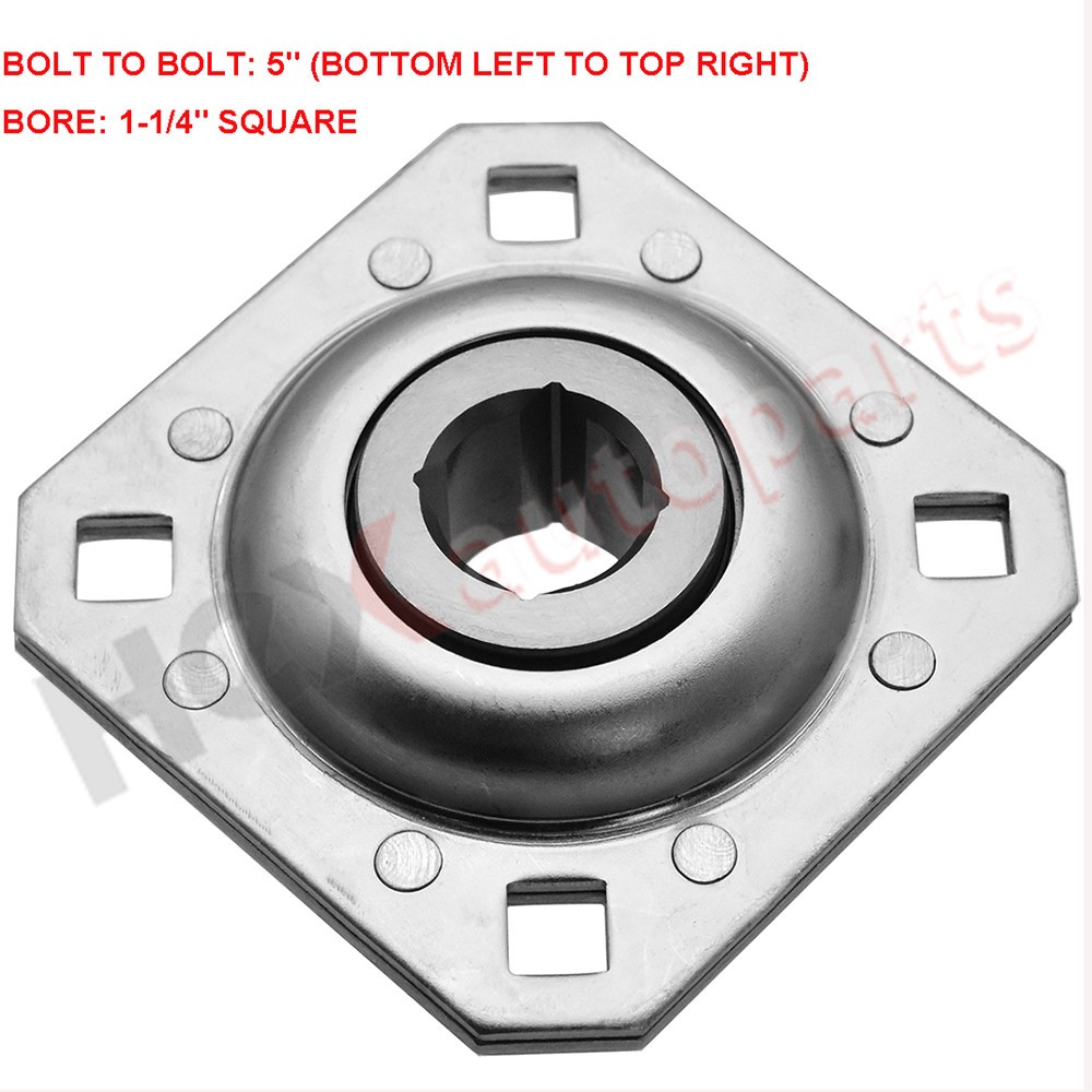FD209RK 1-1/4" Square Bore Harrow Flange Disc Bearing Unit FD-209-RK DHU114S209