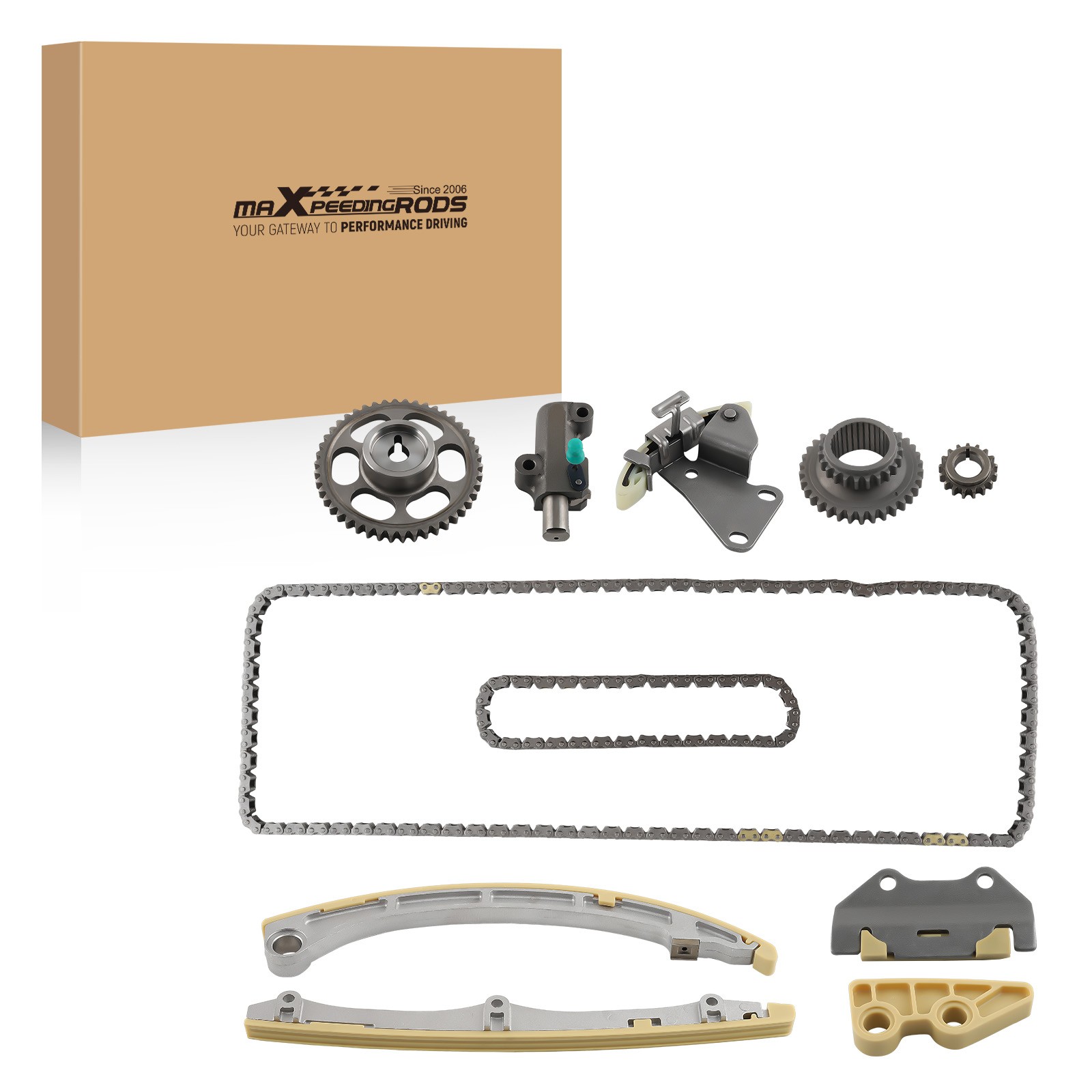 Timing Chain Kit w/ Crank Sprocket For Honda Accord 2.4L Element CR-V 2.4L