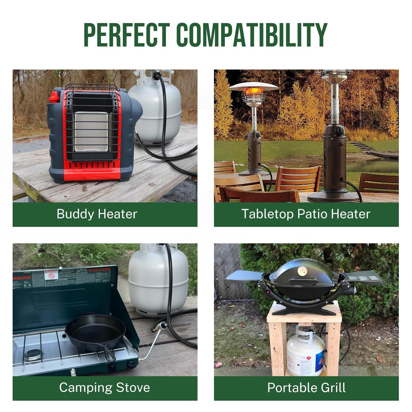 NEW Propane Regulator Hose Replacement Outdoor Indoor For Mr. Heater Big Buddy