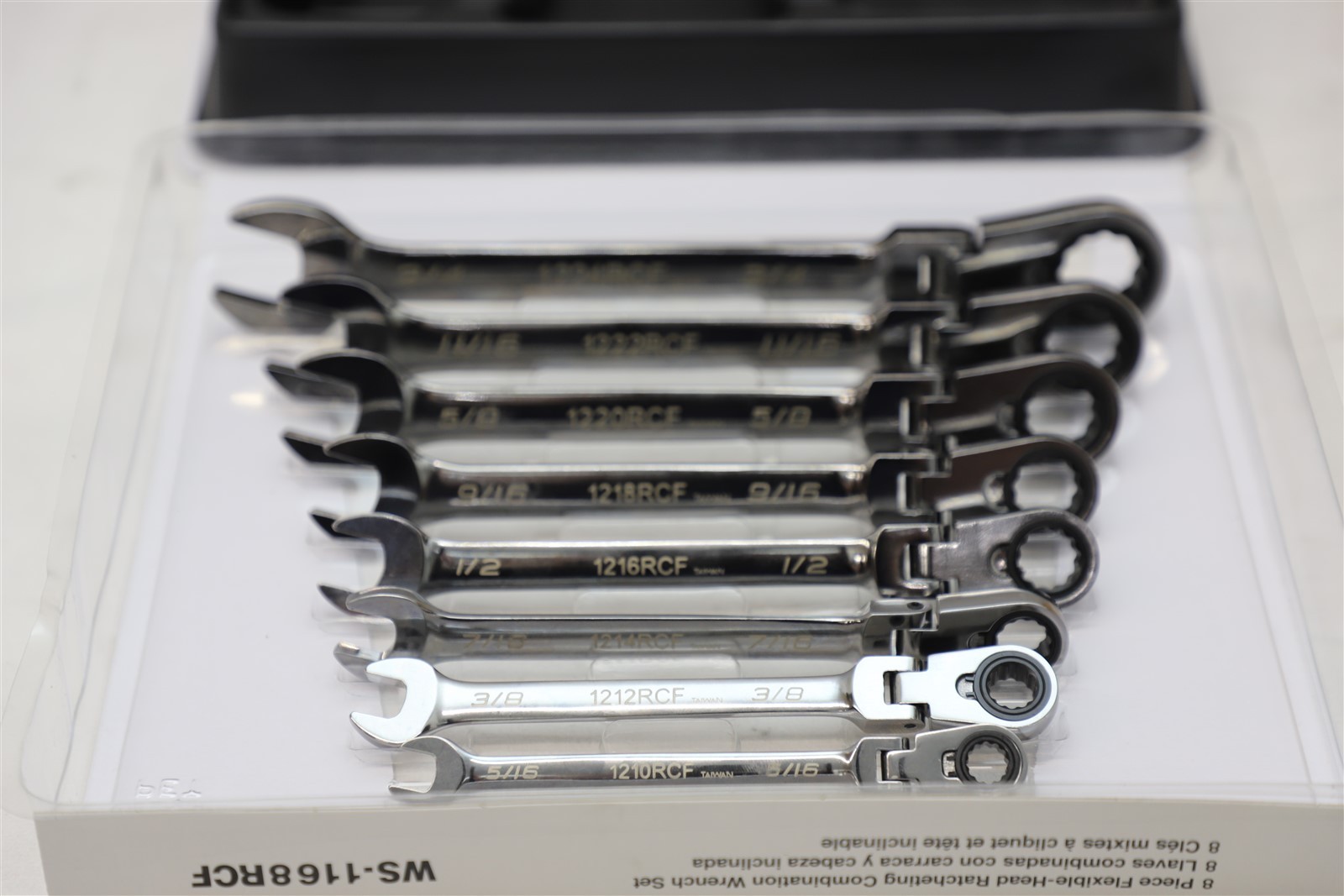 Williams Flex-Head Ratcheting Combo Wrench Set - 8 pcs. - WS-1168RCF
