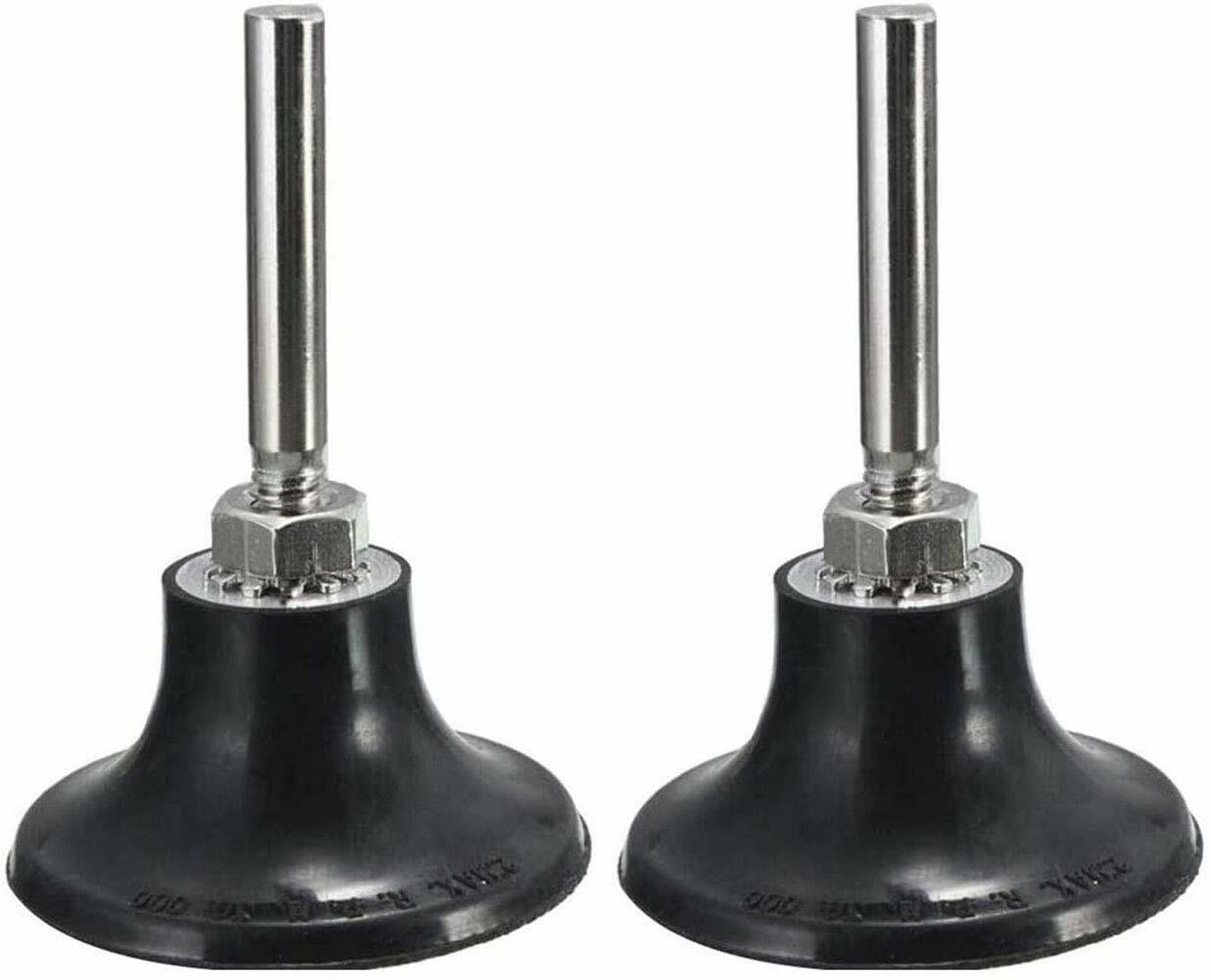 2 Pack 2 inch Sanding Disc Holder Roll Lock Rotary Pad Holder Mandrel 1/4" Shank