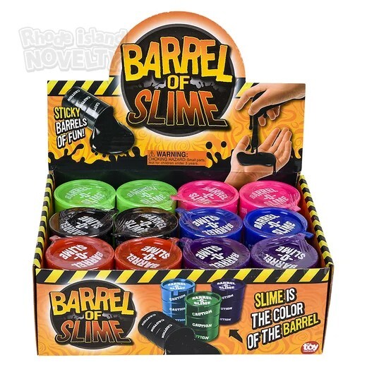 Barrel Of Slime Toy Putty 6 Colors - 1 unit