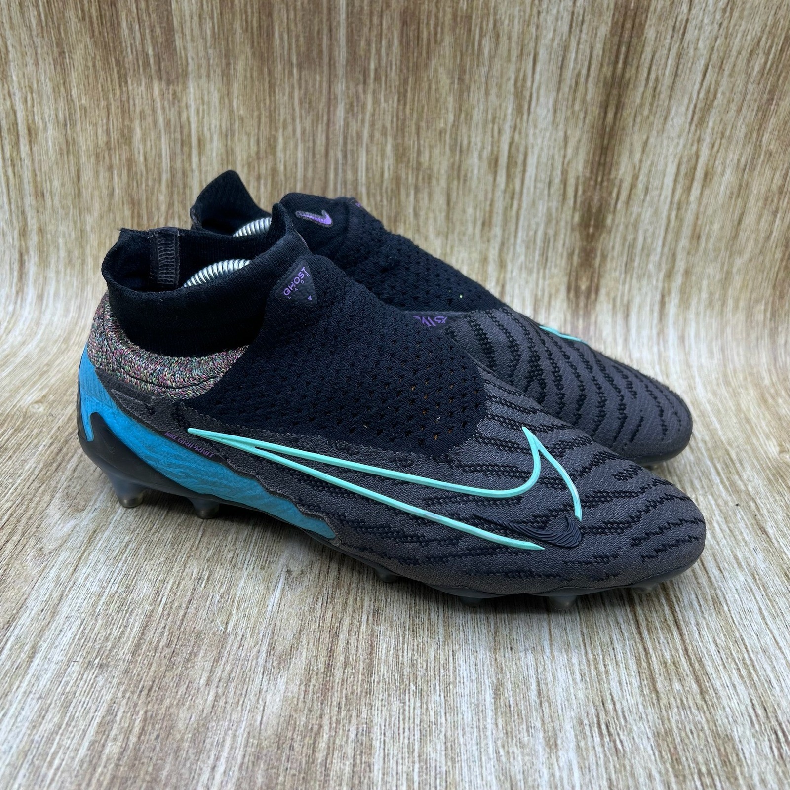 Nike Phantom GX Elite DF AG "NBY" Men's 6 Women's 7.5 Black Cleats DX5266-900