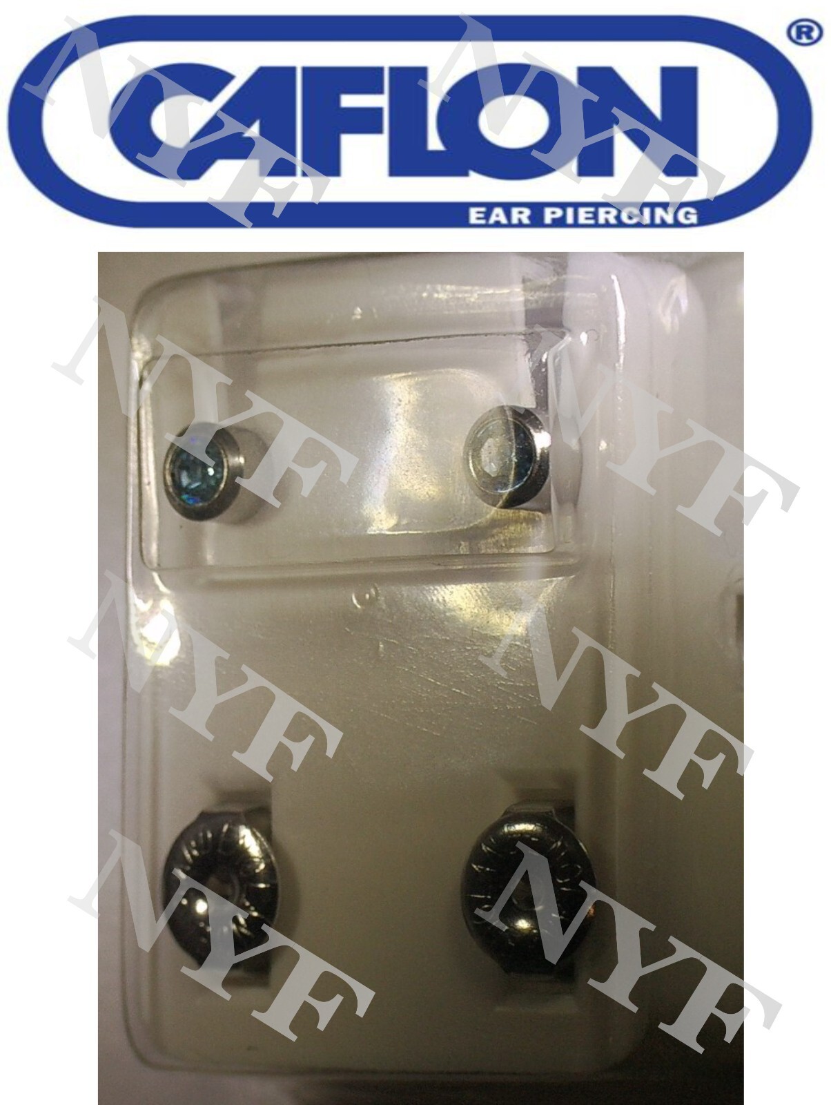 Ear Piercing Earring Studs 1 pr or 12 prs Caflon Studex Sterile Surgical Steel