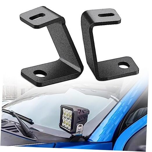 Ditch Light Bracket Hood Mount Brackets for Front A-Pillar For F150 2015-2023