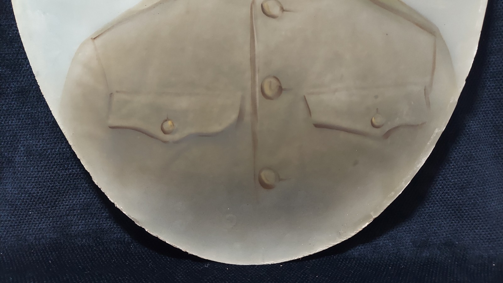 WWI Named Soldier Photo Dog Tags Convex Glass Military Frame