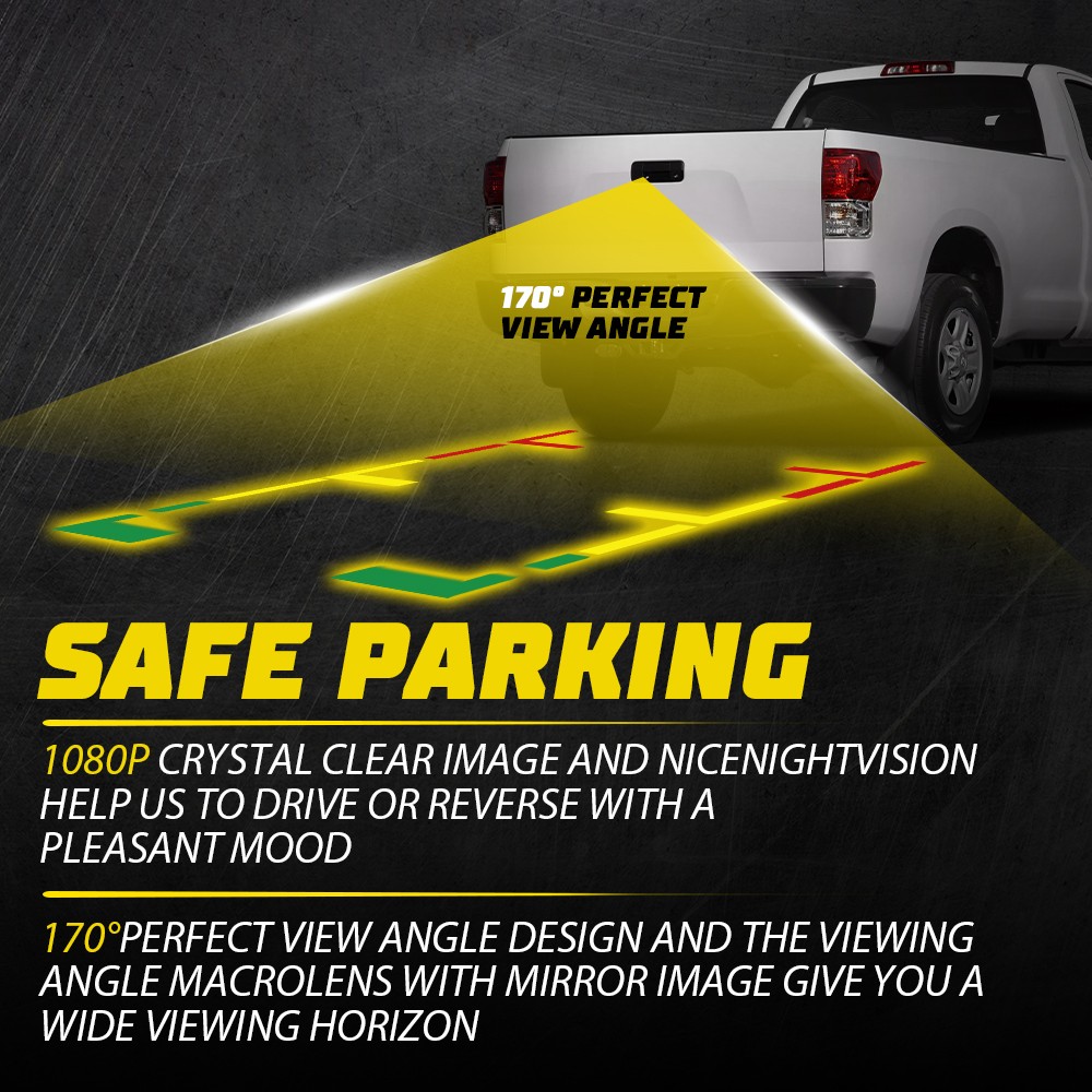 Tailgate Handle  Rear View HD Camera For Toyota Tundra 2007-2013