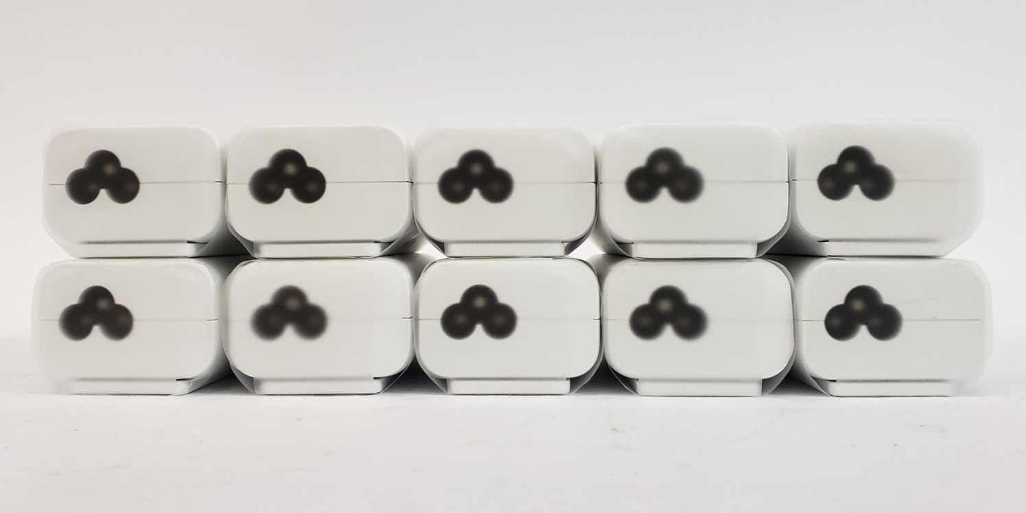 Lot of 10 Open Box UniFi U-PoE-af Injectors w/ Power Cords & Mounting Screws