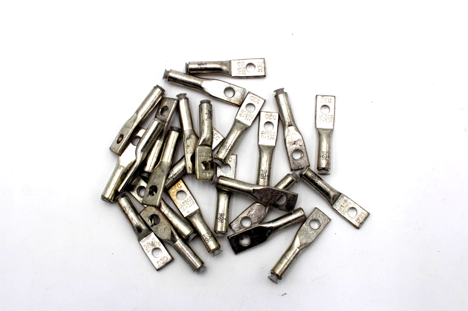 NSi AL6-14 Compression Lug 6 AWG 1/4” 1-Hole Aluminum Long Lug *BOX OF 24