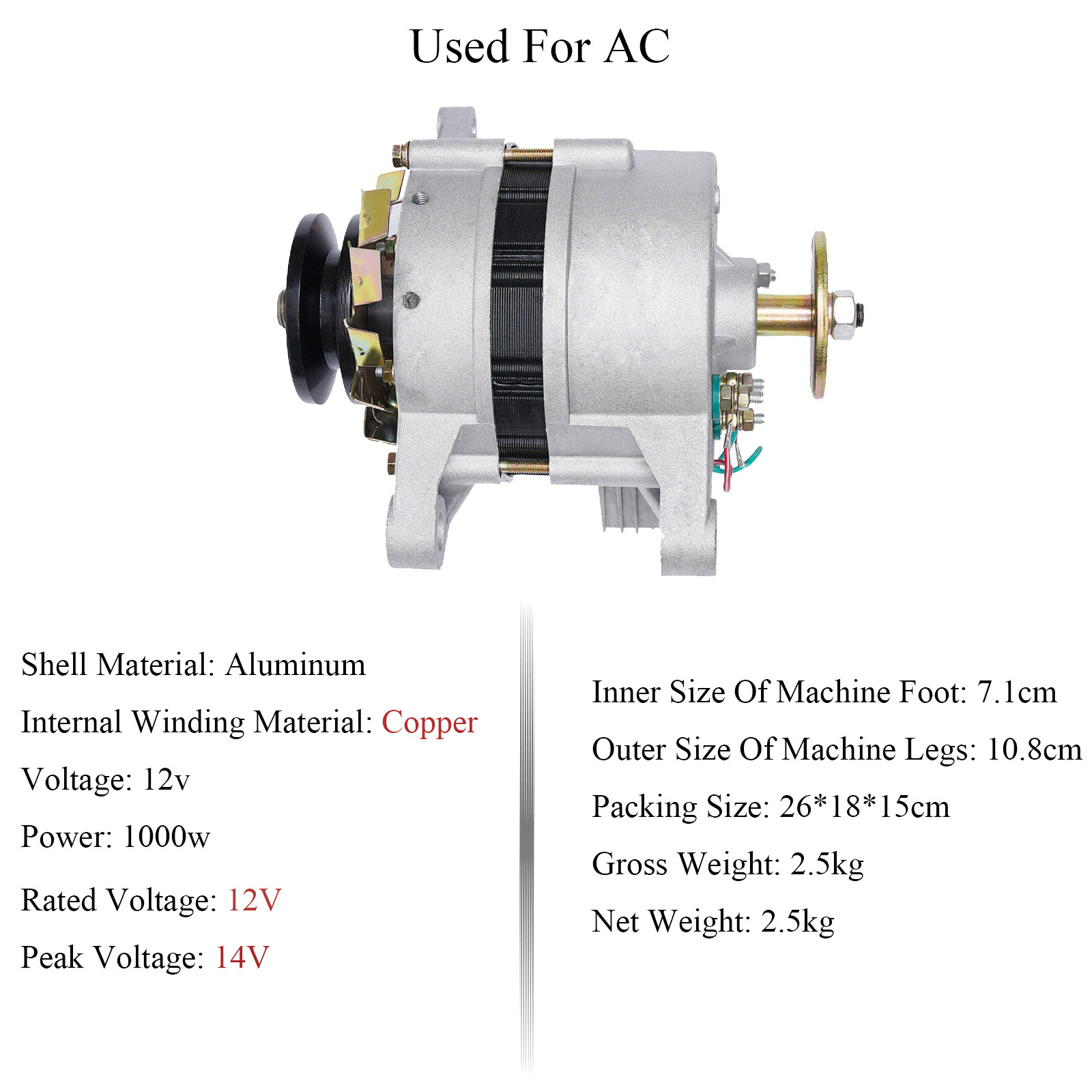 1KW PMA Permanent Magnet Generator AC Brushless Low Rpm Alternator Double Wheel