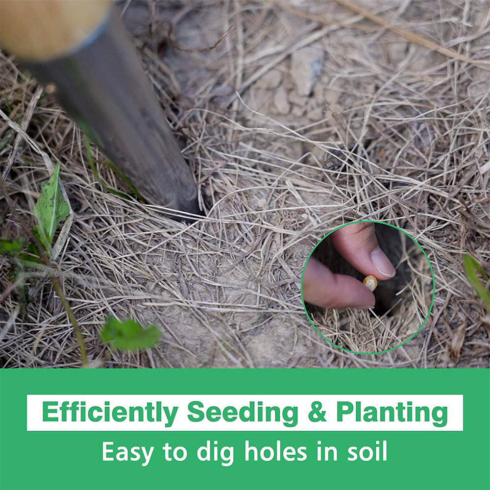 Berry&Bird Hand Dibber Garden Hole Punch Tool for Seeds Bulbs