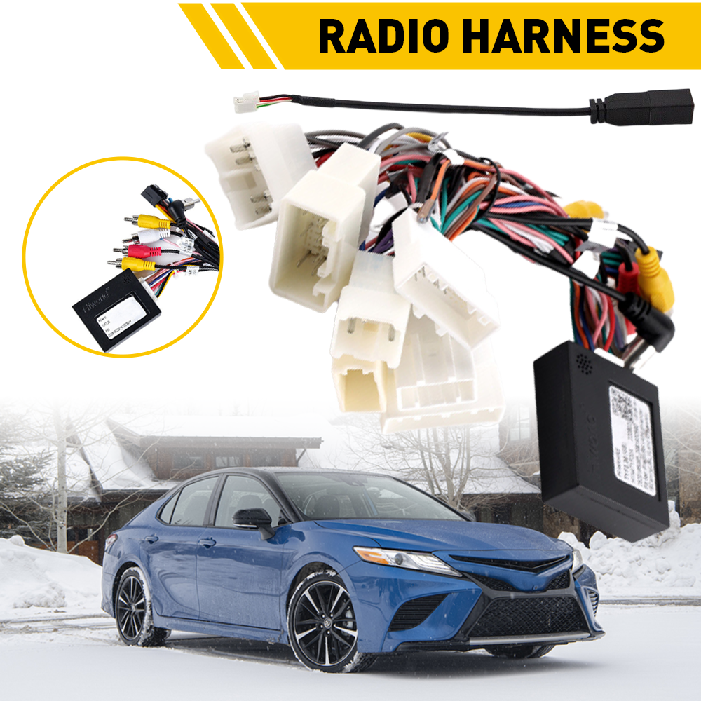 For Toyota Car Stereo Radio Power Harness Cable Wire Adapter Support JBL AMP