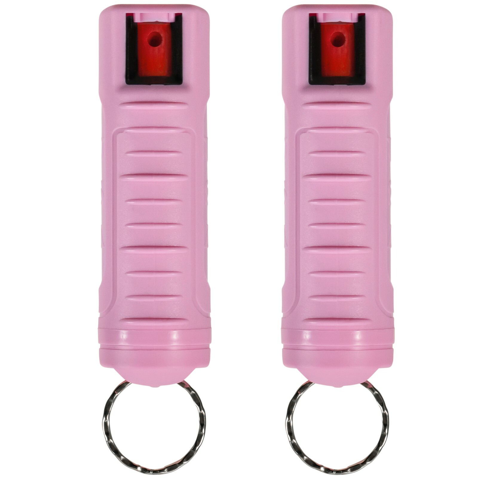 2 Police Magnum pepper spray .50oz pink molded keychain self defense protection
