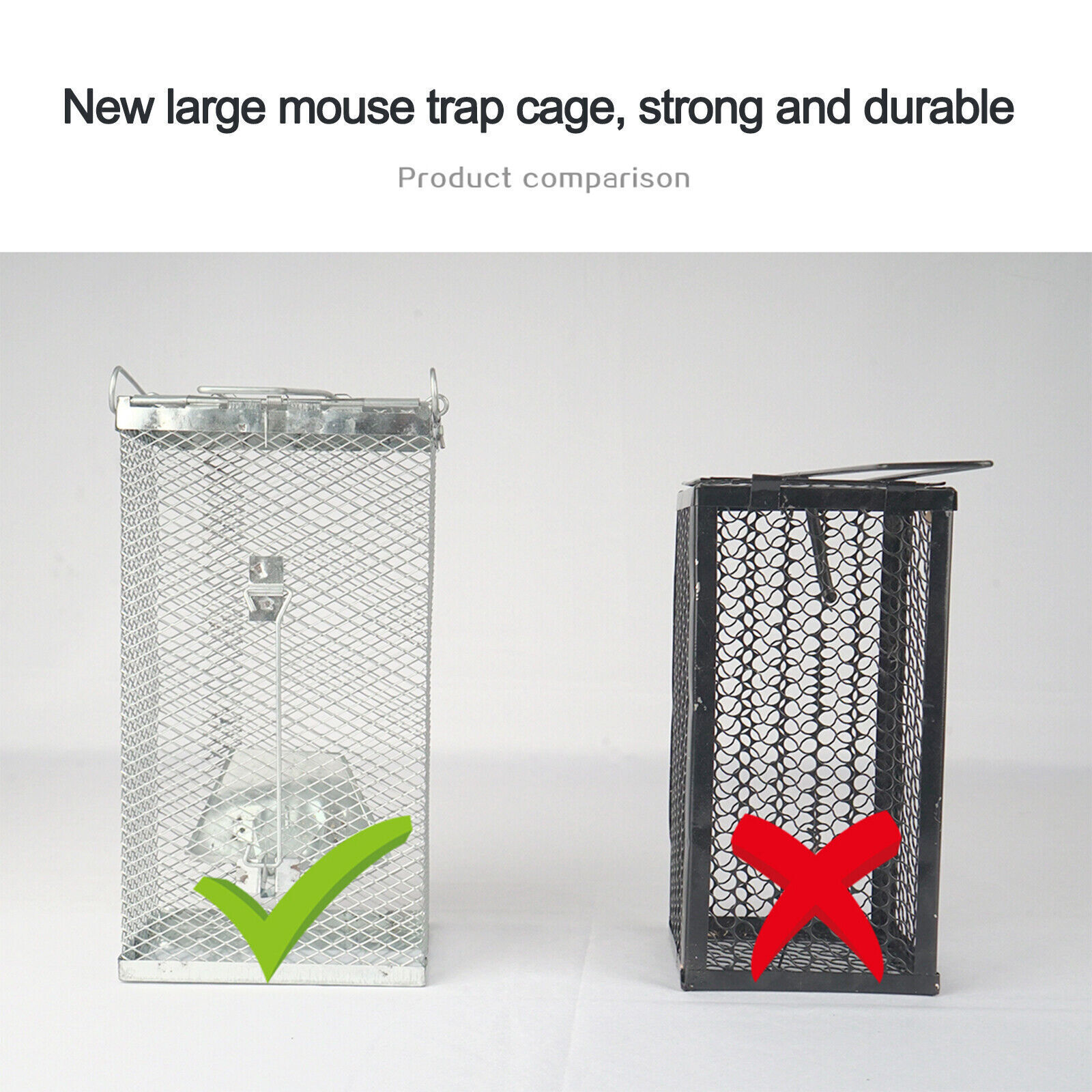 Live Animal Trap Cage Catch and Release Mice Rats Squirrels Small Animals US