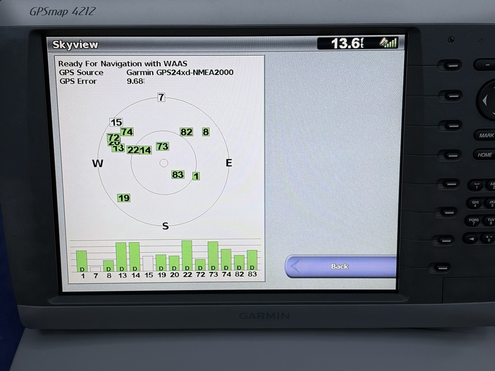 Garmin GPSmap 4212 GPS Chartplotter Multifunction Display W/ Cover- VERY CLEAN!