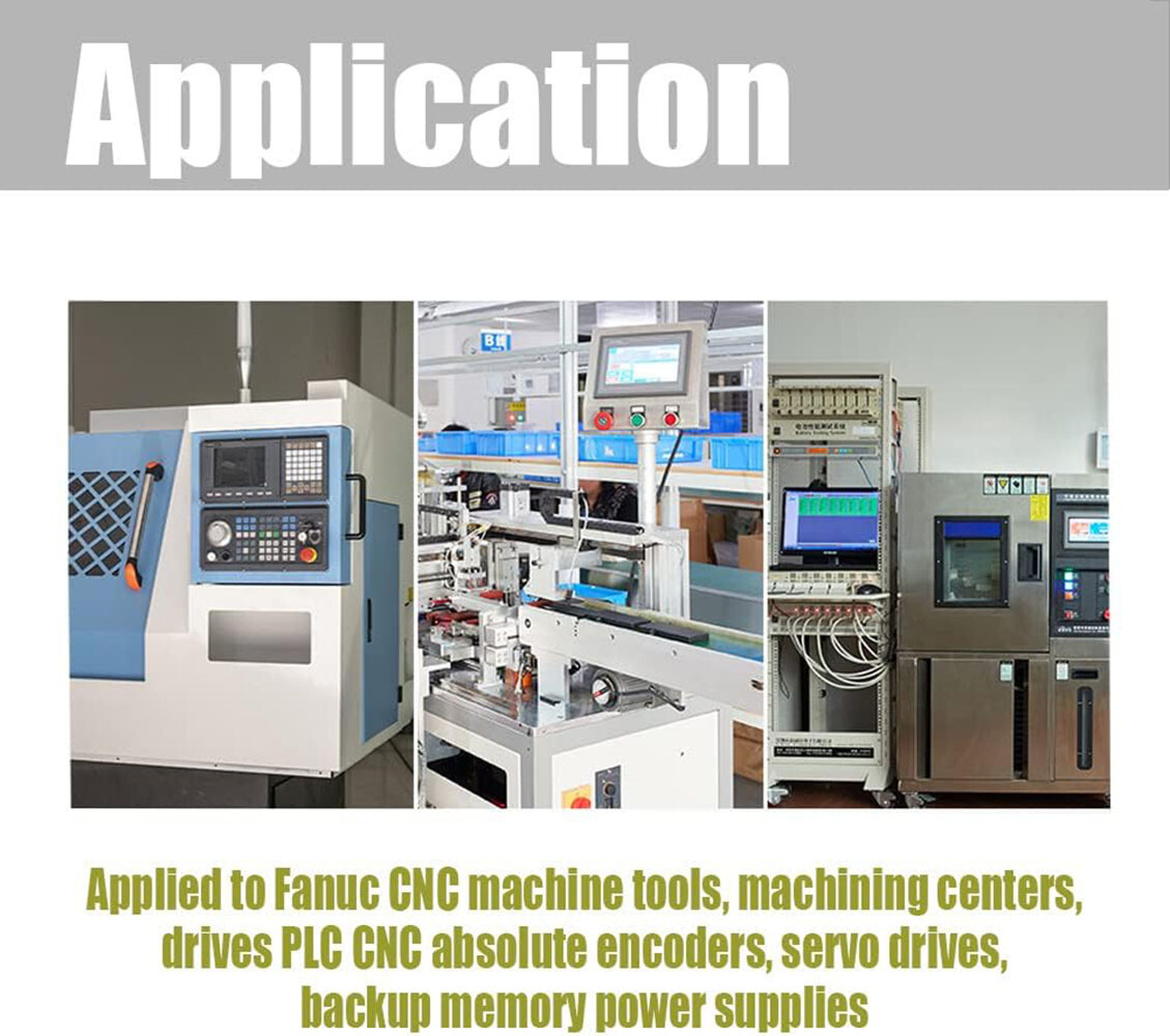 ◉ 100X BR-2/3AGCT4A BR2/3AG BR2/3AGCT4A Battery for FANUC A98L-0031-0025 w/plug