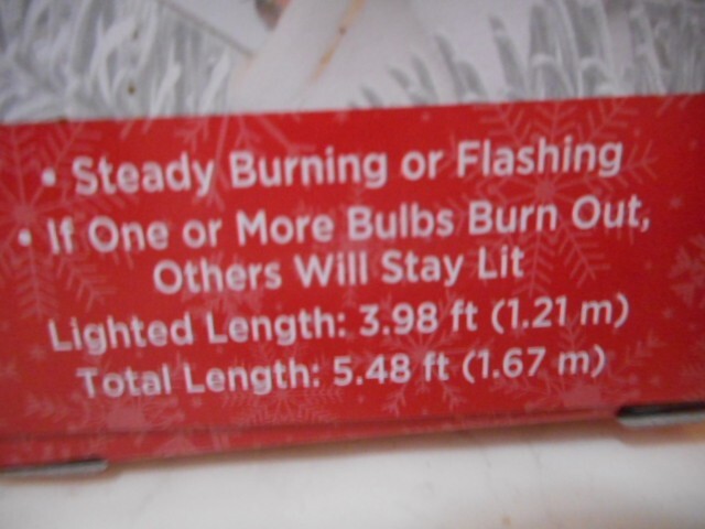 20ct Light Set String Miniature Clear Bulbs White Cord Christmas New